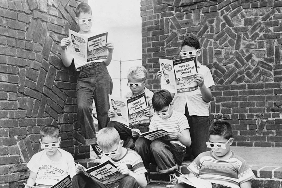 Kids Reading Comics